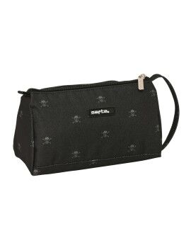 Estuche Escolar con Accesorios Safta California Negro 20 x 11 x 8.5 cm (32 Piezas)