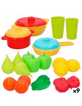 Conjunto de Alimentos de Brincar AquaSport Equipamentos e utensílios de cozinha 24 Peças (9...