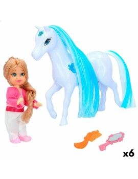 Boneca Colorbaby Bella Cavalo 13 x 14 x 4,5 cm (6 Unidades)