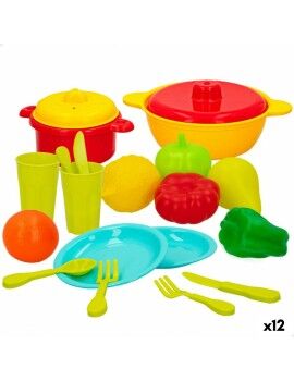 Conjunto de Alimentos de Brincar Colorbaby Equipamentos e utensílios de cozinha 20 Peças (12...