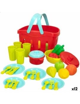 Conjunto de Alimentos de Brincar Colorbaby Equipamentos e utensílios de cozinha 36 Peças (12...