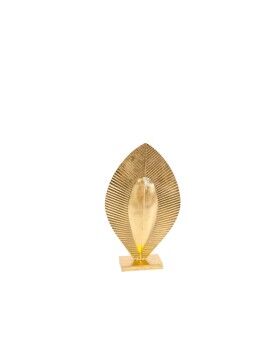 Figura Decorativa Romimex Dourado Metal Folha 22 x 38 x 5 cm