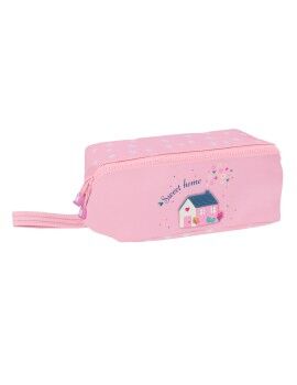 Estuche Escolar Glow Lab Sweet home Rosa 22 x 10 x 10 cm