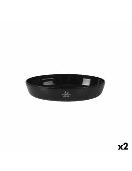 Travessa para o Forno Santa Clara Silicone Vidro de Borosilicato Oval 30 x 21 x 6,5 cm (2 Unidades)