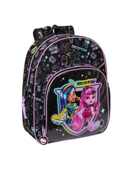 Mochila Infantil Monster High Negro 28 x 34 x 10 cm