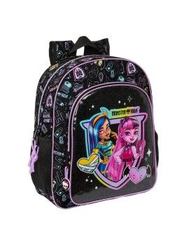 Mochila Infantil Monster High Negro 32 X 38 X 12 cm