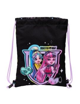 Bolsa Mochila con Cuerdas Monster High Negro 26 x 34 x 1 cm