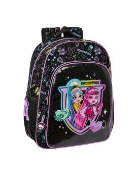 Mochila Escolar Monster High Negro 33 x 42 x 14 cm