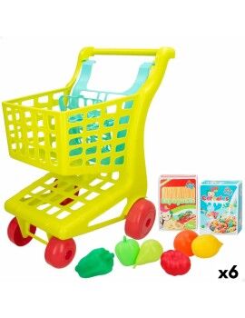 Carro de Compra Colorbaby My Home Juguete 9 Piezas 34 x 53,5 x 45 cm 6 Unidades