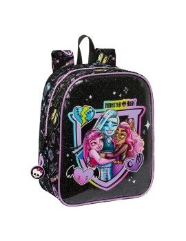 Mochila Infantil Monster High Negro 22 x 27 x 10 cm