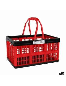 Caixa Dobrável com Alças Tontarelli Voilà 16 L Vermelho 39 x 25,5 x 21 cm (10 Unidades)