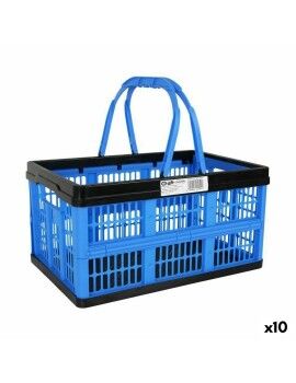 Caixa Dobrável com Alças Tontarelli Voilà Azul 16 L 39 x 25,5 x 21 cm (10 Unidades)