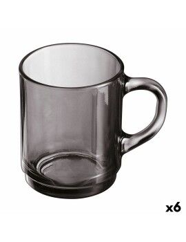 Taza Luminarc Alba Gris Vidrio 250 ml (6 Unidades)