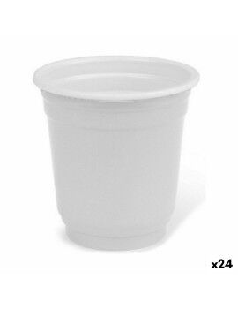 Set de Vasos de Chupito Algon Reutilizable Blanco Plástico 36 Piezas 50 ml (24 Unidades)