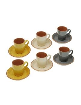 Conjunto de Chávenas de Café Versa Corin Cerâmica (6 Peças)