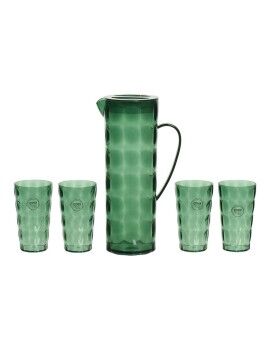 Set de jarra con vasos EDM 827051 Plástico reciclado (5 Piezas)