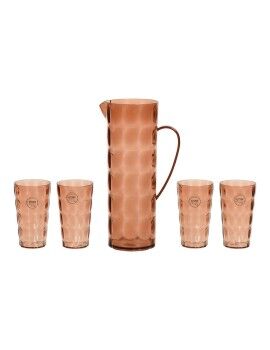 Set de jarra con vasos EDM 869702 Plástico reciclado (5 Piezas)