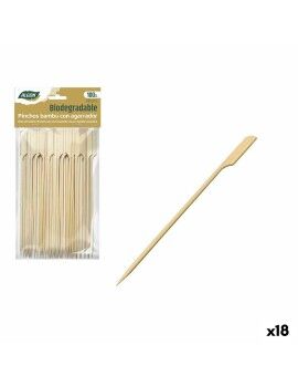 Set de Pinchos para Barbacoa Algon Bambú 100 Piezas 18 cm (18 Unidades)