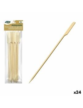 Set de Pinchos para Barbacoa Algon Bambú 20 Piezas 24 cm (24 Unidades)