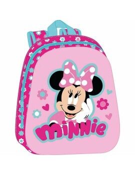 Mochila Escolar Minnie Mouse Rosa 27 x 33 x 10 cm