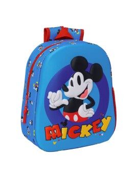 Mochila Escolar Mickey Mouse Clubhouse Azul 27 x 33 x 10 cm