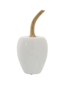 Figura Decorativa Alexandra House Living Blanco Dorado Cerámica Cerezas 12 x 24 cm