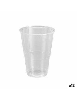 Conjunto de copos reutilizáveis Algon Plástico Transparente 25 Peças 500 ml (12 Unidades)