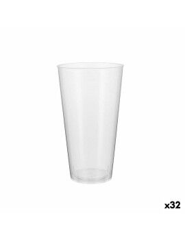 Conjunto de copos reutilizáveis Algon Plástico Transparente 10 Peças 450 ml (32 Unidades)