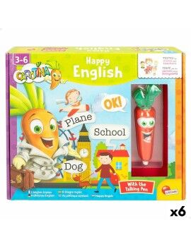 Jogo Educativo Lisciani Carotina Baby Happy English Eletrónico Puzzle 4,5 x 14,5 x 3 cm (6 Unidades)