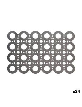 Salvamantel Viejo Valle PVC Plateado 45 x 30 cm (24 Unidades)