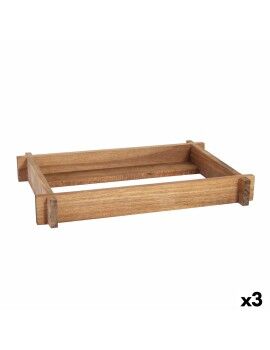 Soporte Viejo Valle Acacia 26,5 x 16,2 x 4 cm (3 Unidades)