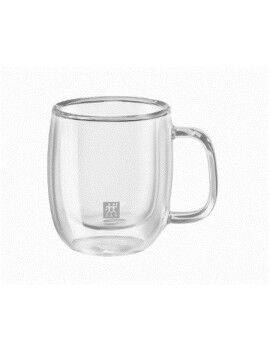 Conjunto de 2 Chávenas de Café Zwilling 39500-110 Vidro de Borosilicato 80 ml Transparente 2...