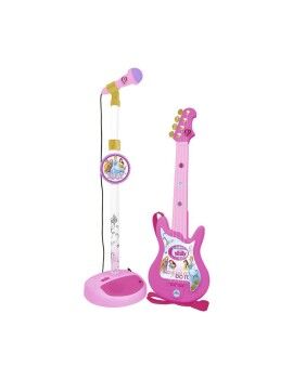 Guitarra Infantil Disney Princess Micrófono Rosa Princesas Disney