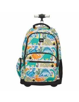 Mochila Escolar Milan Dinossauros 25 L Verde