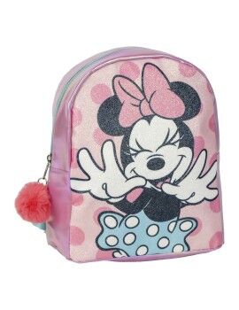 Mochila Casual Minnie Mouse Cor de Rosa 19 x 23 x 8 cm