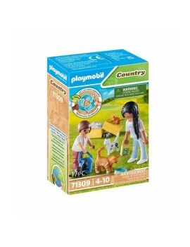 Playset Playmobil Country Gatos 17 Peças