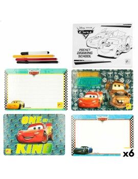 Conjunto de Desenho Cars Pocket Drawing School (6 Unidades)