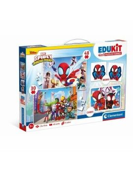 Juego Educativo Clementoni Coffret Spidey 4 en 1 (FR)