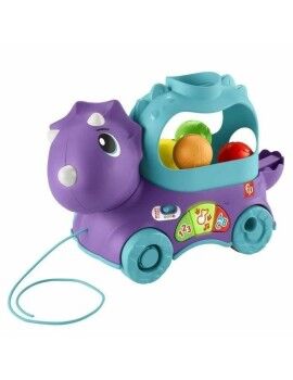 Dinossauro Arrasto Fisher Price TRICERATOPS LANCE BALLES