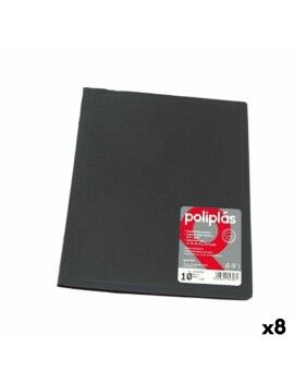 Carpeta Clasificadora Grafoplas Negro A4 (8 Unidades)