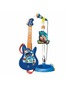 Guitarra Infantil Dragon Ball Microfone para Karaoke