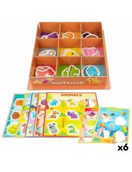 Jogo Educativo Lisciani 26 x 6 x 26 cm Cores Método Montessori 61 Peças 6 Unidades