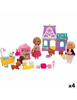 Playset Colorbaby Bella 4 Unidades 5,5 x 12 x 3,5 cm Animais de Estimação