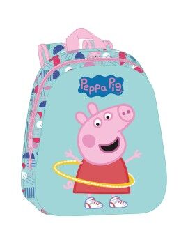 Mochila Escolar Peppa Pig Verde Cor de Rosa 27 x 33 x 10 cm