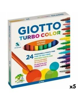 Set de Rotuladores Giotto Turbo Color Multicolor (5 Unidades)