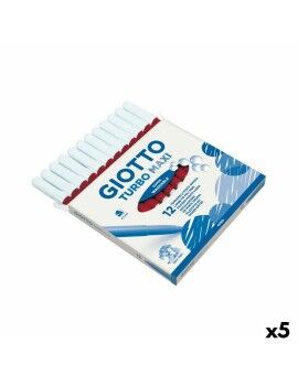 Set de Rotuladores Giotto Turbo Maxi Rojo (5 Unidades)