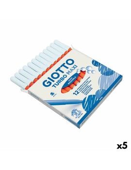 Set de Rotuladores Giotto Turbo Maxi Naranja (5 Unidades)