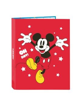 Carpeta de anillas Mickey Mouse Clubhouse Fantastic Azul Rojo A4 26.5 x 33 x 4 cm