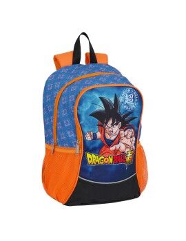 Mochila Escolar Dragon Ball Azul Laranja 30 x 40 x 15 cm