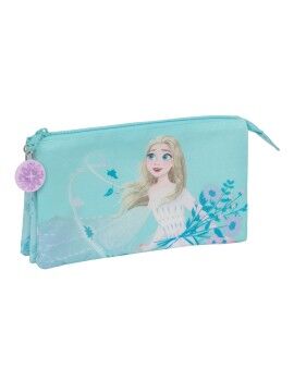 Malas para tudo triplas Frozen Hello spring Azul Claro 22 x 12 x 3 cm